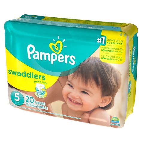 Pampers Swaddlers Diapers Size 5 20 count - Walmart.com