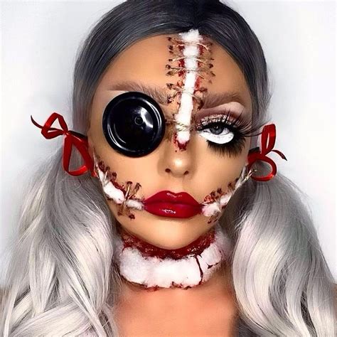 Doll makeup Halloween costume | Doll makeup halloween, Amazing ...