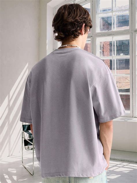 Pronk Authentic Men Oversized T-Shirt Ash Grey | Men's Oversized T ...