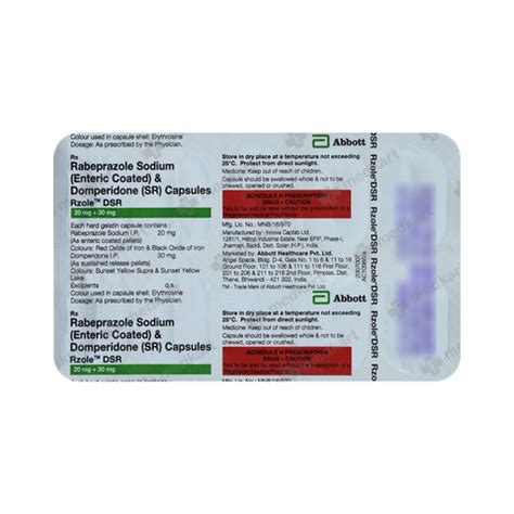 RAZO D CAPSULE 15'S, Price, Composition & Generic Alternatives - Medkart