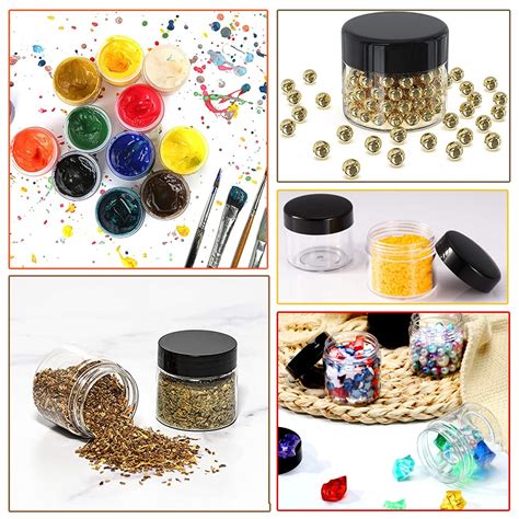 Buy 8oz Plastic Jars with Lids 8 oz Plastic Containers with Lids + 20g ...