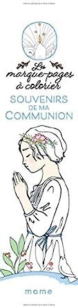 Amazon.in: Buy Souvenirs de ma communion les marque pages a colorier ...
