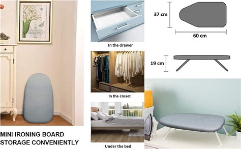 Dolphy Multifunction Tabletop Bed Ironing Board with Hanging Hook ...