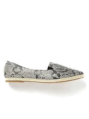 DRESS BERRY DressBerry Women Grey Snakeskin Print Espadrilles (5UK ...