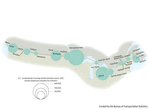 Map Canada Usa Border Crossings Top Five Canada/U.S. Border Towns That