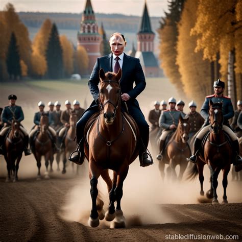 Putin Riding Horse | Stable Diffusion 在线