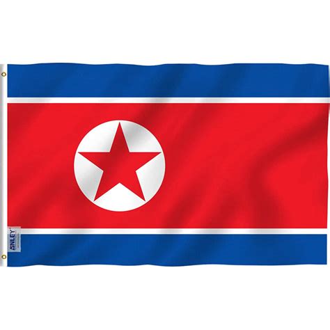 North korea flag