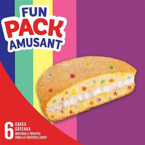 Buy Hostess Hoopies Party Cakes, Birthday-Cake Flavoured, 6 cakes ...