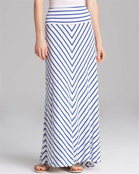 Blue And White Striped Maxi Skirt at Samantha Mcwhae blog