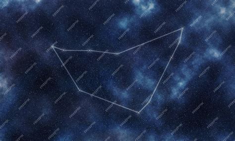 Premium Photo | Capricornus star constellation, night sky ...
