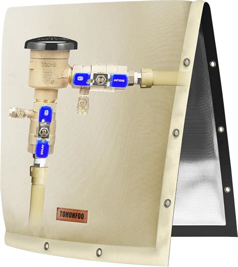 TOHONFOO 2-Way Opening Backflow Preventer Pipe Insulation Cover (5°F ...