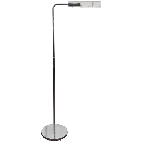 Chrome Adjustable Floor Lamp by Donald Deskey, American 1930 at 1stDibs