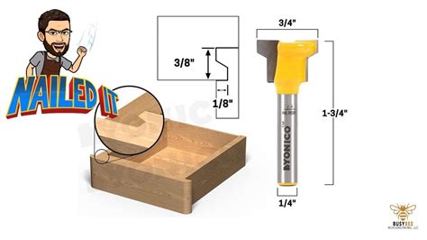 Image result for Drawer Lock Router Bit and Set Up Block