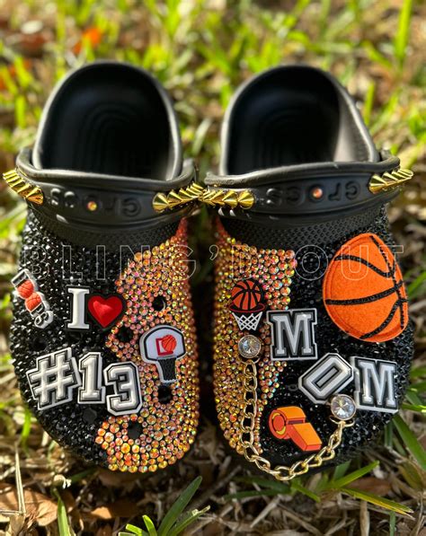 Blinged Crocs - Basketball Crocs - Crocs - Bedazzled Crocs - Custom ...