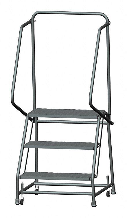 BALLYMORE, 2.4 ft Platform Ht, Unassembled, Rolling Ladder - 8VX02 ...
