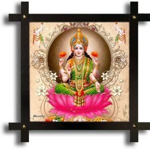 Poster N Frames Cross Wooden Frame Hand-Crafted with photo of Laxmi ...