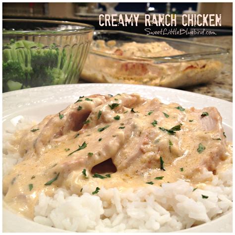 Creamy Hidden Valley Ranch Chicken (Crock Pot or Oven) - Sweet Little ...