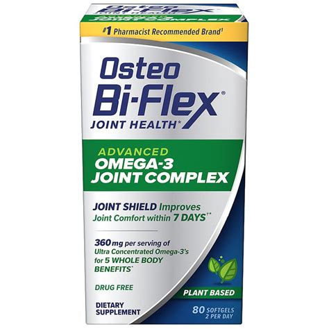 Osteo Bi-Flex Advanced Omega-3 Joint Complex, Plant-Based Algae Oil ...