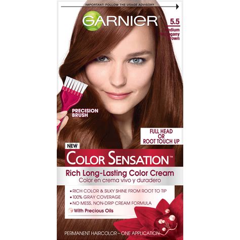 Garnier Color Sensation Hair Color Cream, 6.1 Light Ash Brown - Walmart.com