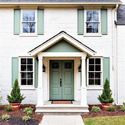 Light Sage Green Exterior House Paint