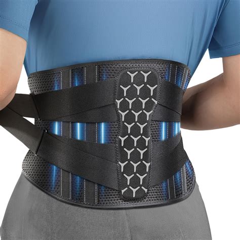 Amazon.com: SueStar Back Brace for Lower Back Pain Relief with Y-Shaped Bionic Support System ...