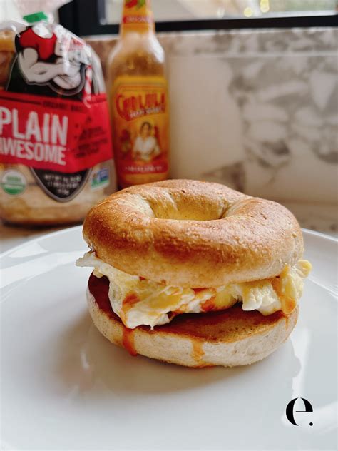 Elizabeth's 5-Minute Egg and Bagel Protein Sandwich | Elizabeth Rider