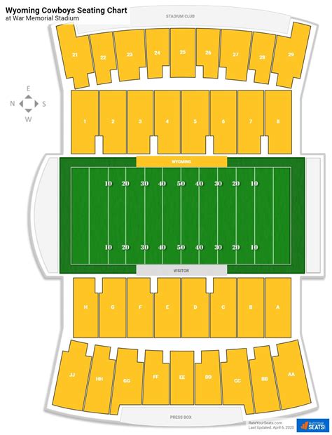 War Memorial Stadium Wyoming Seating Chart