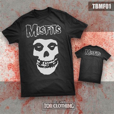 T-shirt MISFITS - Skull Face - Band Rock Metal - Ready Stock (TBMF01 ...