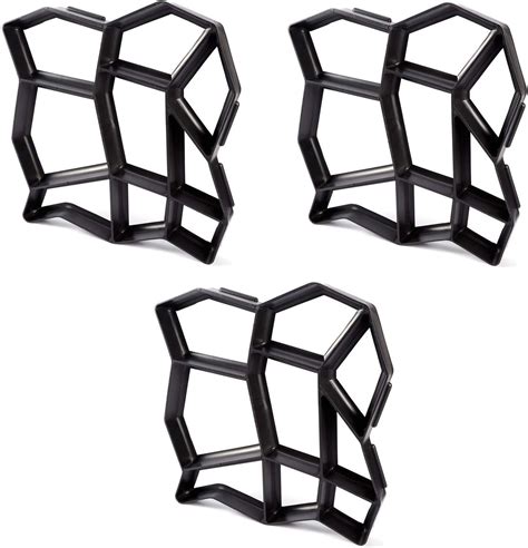Buy 3 Pack Irregular DIY Pavement Mold Walk Maker Path Maker Brick Mold ...