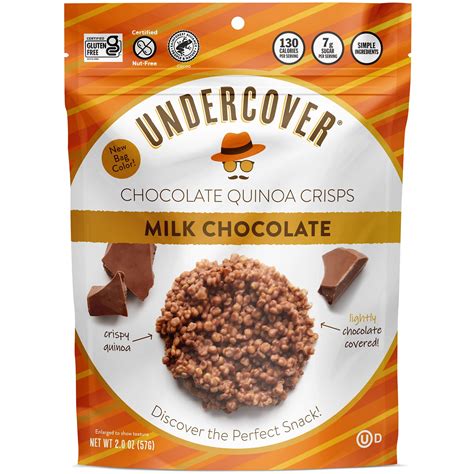 Undercover Chocolate Quinoa Crisps, Milk Chocolate | FreshDirect
