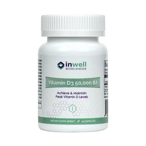 Vitamin D3 50,000 IU - Inwell Biosciences