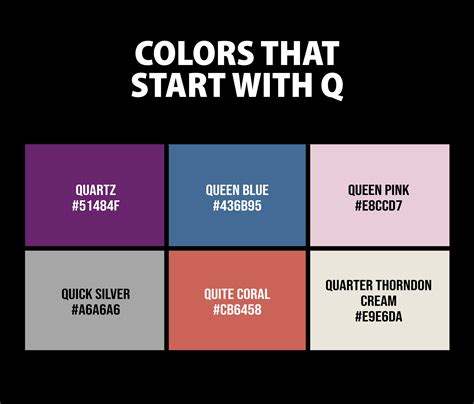 Best Colors that Start with Q (Names and Color Codes) – CreativeBooster