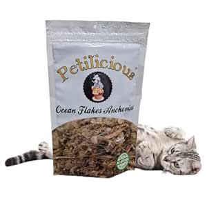 Petilicious Dry Ocean Flake Anchovies Cats & Dogs Food Healthy Pet ...