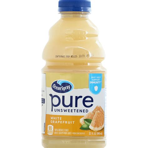 Ocean Spray Pure Unsweetened White Grapefruit, 100% White Grapefruit ...