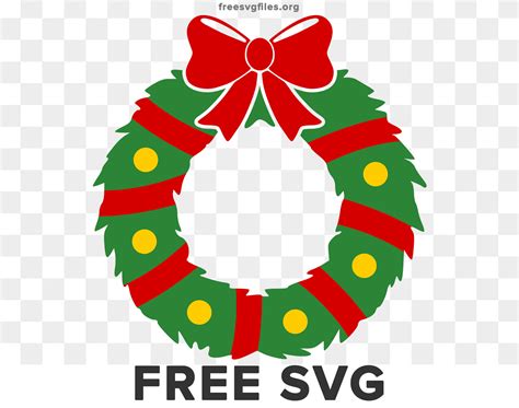 Free Christmas Wreath Bow Svg - Download for Free