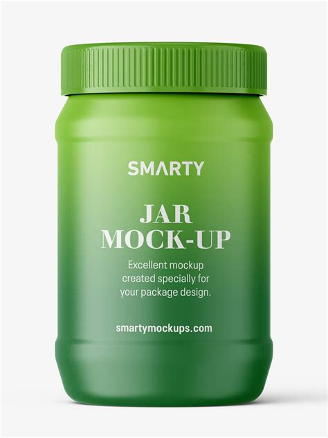 Matt jar mockup - Mockups Design
