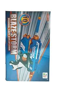 Blaze Storm Manual Soft Bullet Gun, 10 Soft Bullets Included : Amazon ...
