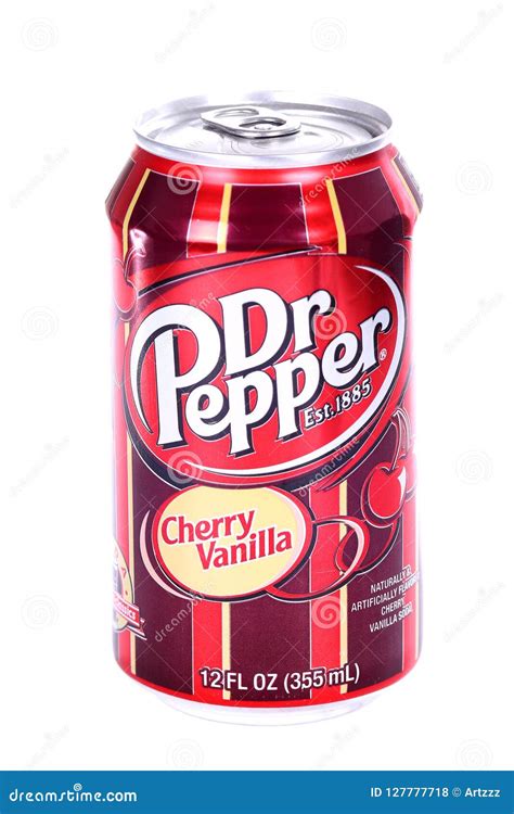 Dr Pepper Cherry Vanilla editorial stock photo. Image of isolated ...