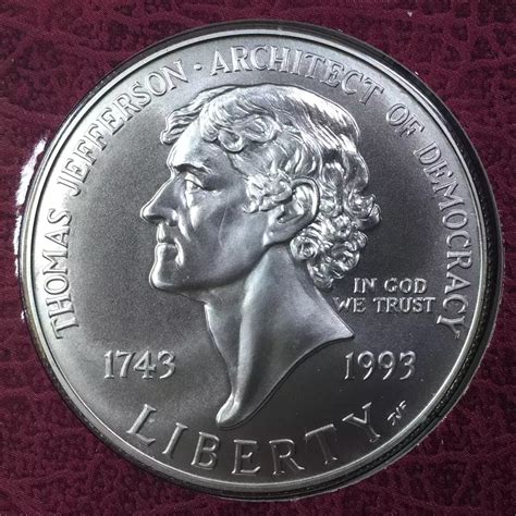 1993 Thomas Jefferson Coin & Currency Set incl. 1994-P SMS Frosted ...
