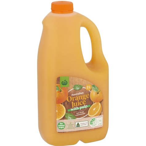 Woolworths Orange Juice With Pulp 2L | bunch