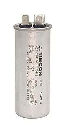 TIBCON 50 MFD Capacitor For Air Conditioner Aluminum Burst Proof ...