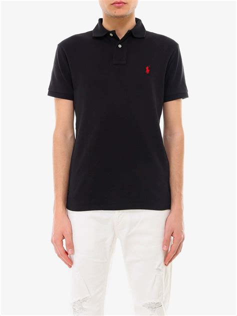 Polo Ralph Lauren Polo Shirt Black Mens Polo Ralph Lauren