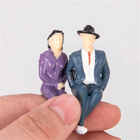 10pcs 1:25-30 Scale Model Passenger Figures Miniature People For ...
