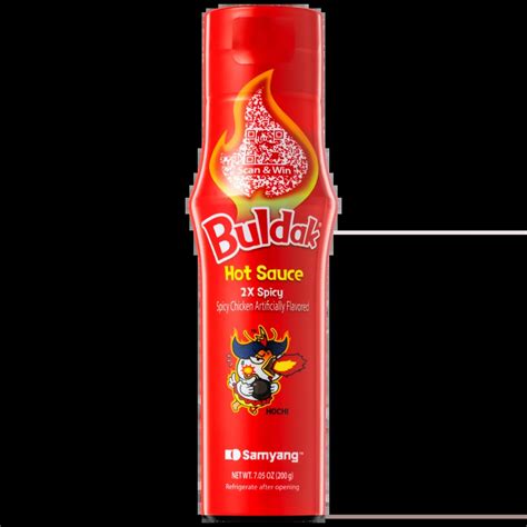 Buldak Hot Sauce 2x Spicy 7.05oz (200g) - Buldak.com