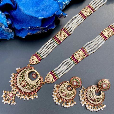 Pearl Rani Haar | 22k Gold & Gold Plated | Indian Pearl Jewelry