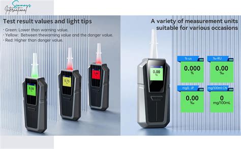 SIMMANS Alcohol Tester Professional Breathalyzer Rapid Sensor with ...