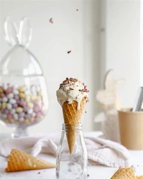 No Churn Mini Egg Ice Cream - Just 4 Ingredients! | Jemma Loi