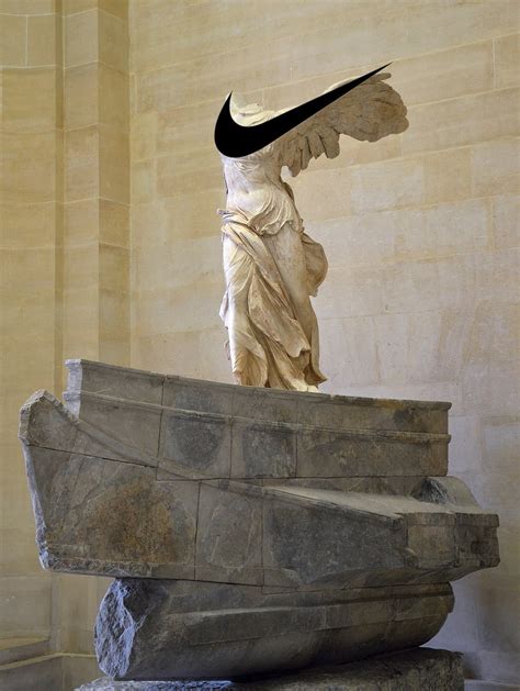 The Nike of Samothrace statue from the Second Century BC. Nike is the ...