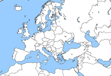 Blank Map of Europe (De Facto Borders) by nguyenpeachiew on DeviantArt
