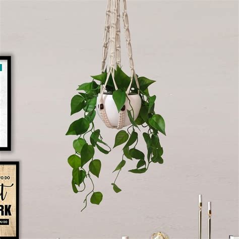 Buy HOMESAKE Set of 2 Artificial Hanging Vine Plants - 45cm from ...